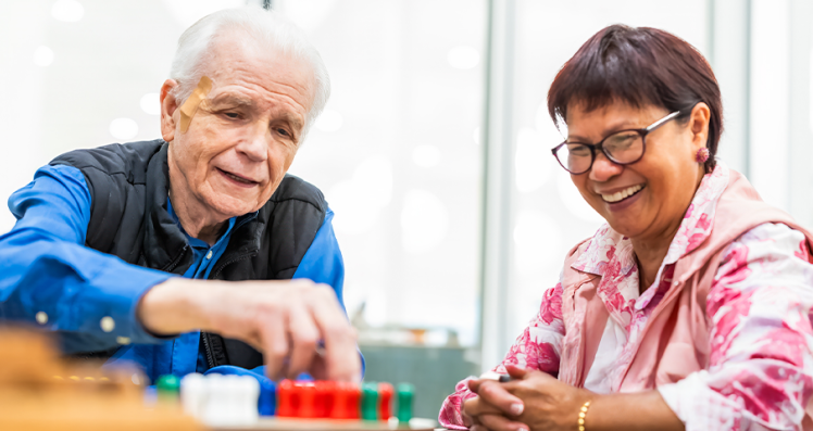 Adults Playing a Board Game