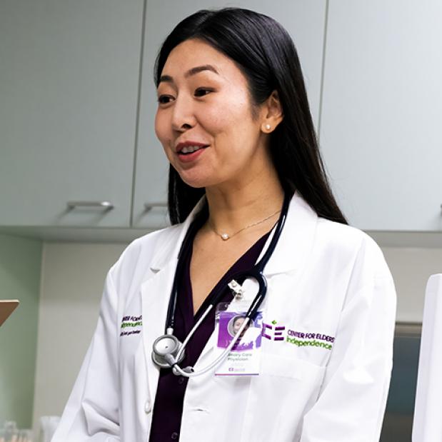 Doctor Woman Talking to a Patient